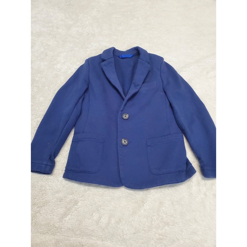 Mini Boden Blue Button Blazer Cardigan 6 7 Classic Preppy Academia Kidcore‎ Cute